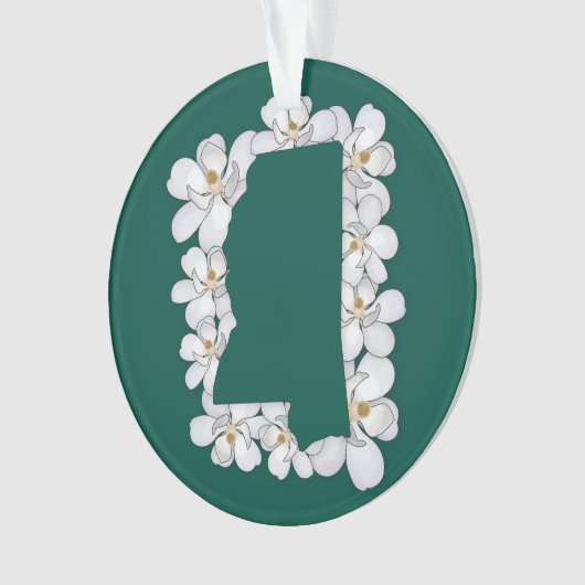 Mississippi State Flower Ornament (voorkant)