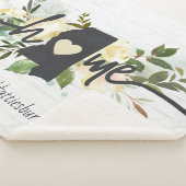 Mississippi State Gepersonaliseerde Home City Rust Sherpa Deken (3/4)