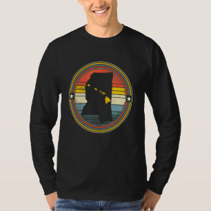 Mississippi State Hawaii Roots Origine State Map R T-shirt
