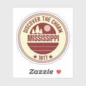 Mississippi State - Magnolia State Cadeau Sticker (Vel)