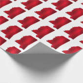 Mississippi State Map silhouette Cadeaupapier (Hoek)