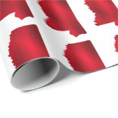 Mississippi State Map silhouette Cadeaupapier (Rol Hoek)