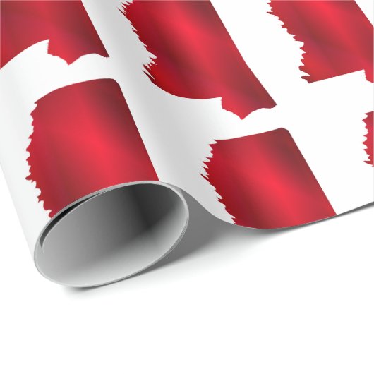 Mississippi State Map silhouette Cadeaupapier (Rol Hoek)