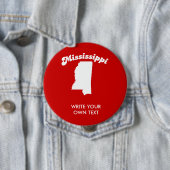 MISSISSIPPI STATE MOTTO T-SHIRT T-shirt Ronde Button 4,0 Cm (In situ)