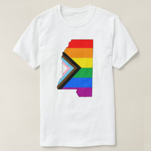 Mississippi State Pride LGBTQ Progress Pride T-shirt