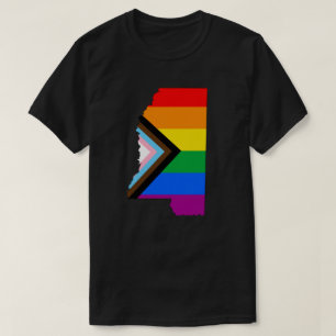 Mississippi State Pride LGBTQ Progress Pride T-shirt