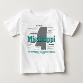 Mississippi State Pride Map Silhouette (Voorkant)