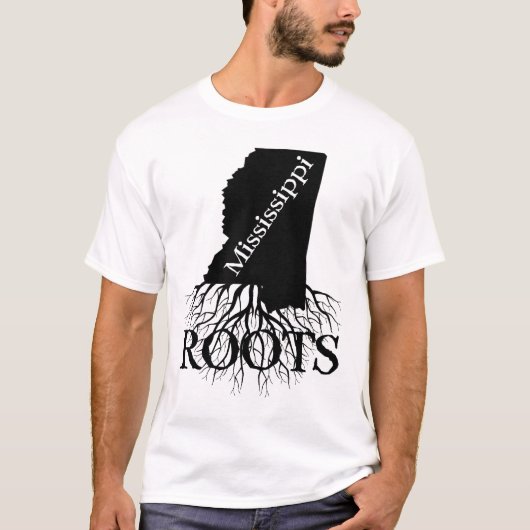 Mississippi State Roots Vrouwen of Mannen Shirt (Voorkant)