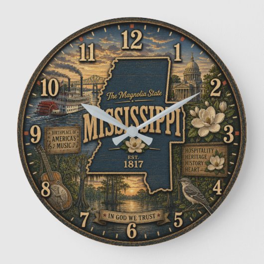 Mississippi State  Southern Heritage Rustic Home  Grote Klok (Voorkant)