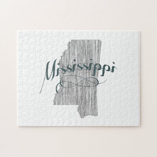 Mississippi State Typography Legpuzzel (Horizontaal)