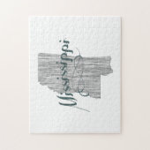 Mississippi State Typography Legpuzzel (Verticaal)