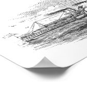 Mississippi Steamboot 1854 Poster (Hoek)