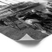 Mississippi Steamboten aan de haven Poster (Hoek)