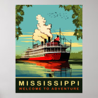 Mississippi, Stoomboot-cruiser, Vintage Reizen