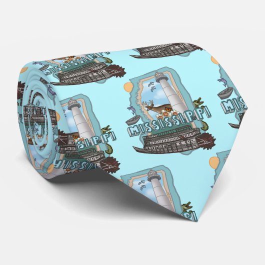 Mississippi Stropdas (Opgerold)
