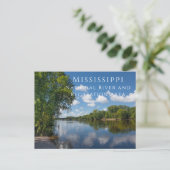 Mississippi Sunny Day, ten noorden van Minneapolis Briefkaart (Staand voorkant)