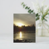 Mississippi, Sunrise reflectie Briefkaart (Staand voorkant)