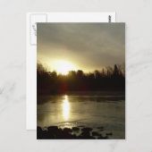 Mississippi, Sunrise reflectie Briefkaart (Voorkant / Achterkant)