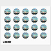 Mississippi Sunrise Ronde Sticker (Vel)