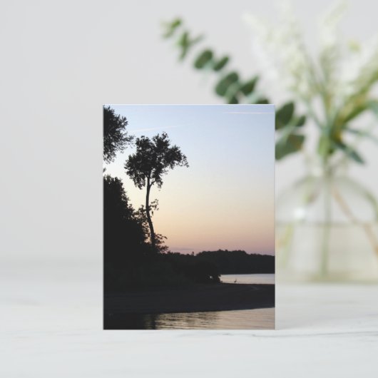 Mississippi Sunset Briefkaart (Staand voorkant)