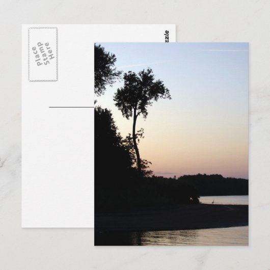 Mississippi Sunset Briefkaart (Voorkant / Achterkant)