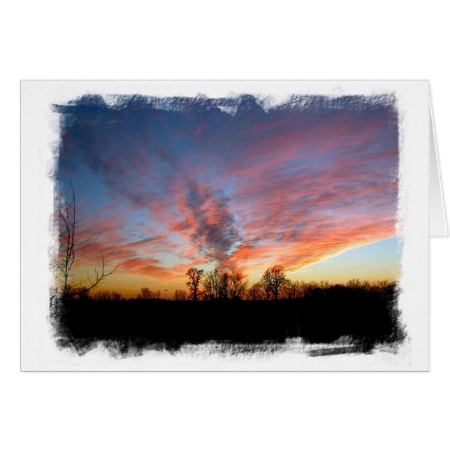 Mississippi Sunset Card (Voorkant Horizontaal)
