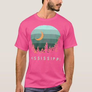 Mississippi Sunset Outdoors Wandelen Souveni T-shirt