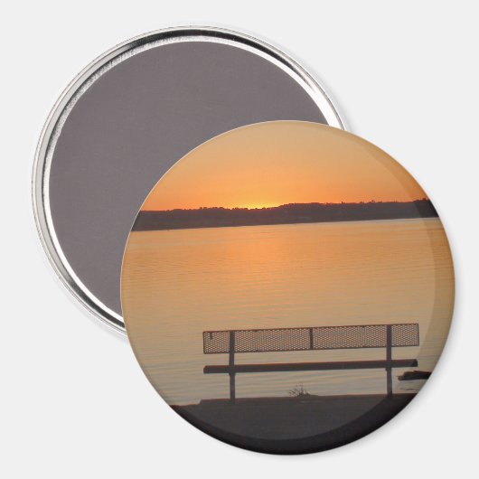 Mississippi Sunset Photo Magnet (Voorkant / Achterkant)