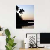 Mississippi Sunset Poster (Thuiskantoor)