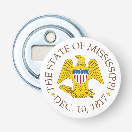 Mississippi-teken Button Flesopener (Voorkant)