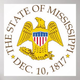 Mississippi-teken Poster