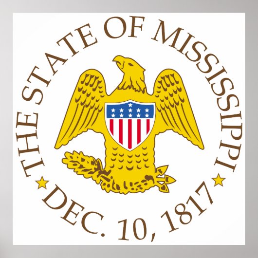 Mississippi-teken Poster (Voorkant)