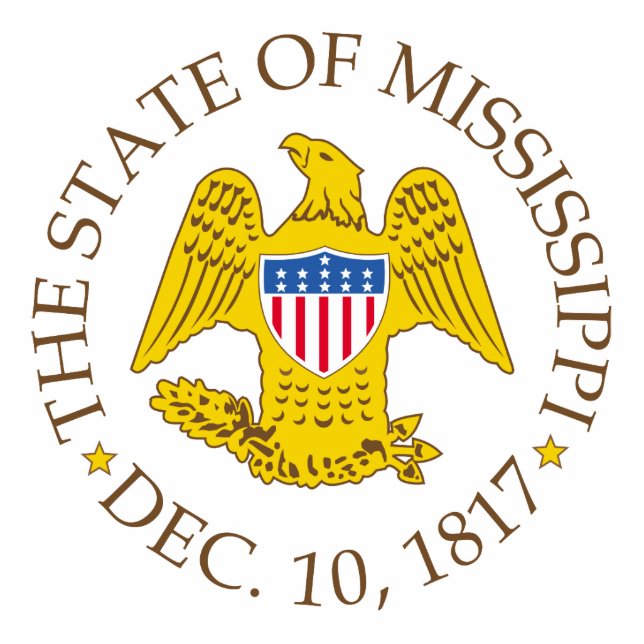 Mississippi-teken Staand Fotobeeldje (Voorkant)