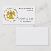 Mississippi-teken Visitekaartje (Voorkant / Achterkant)