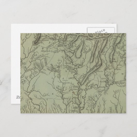 Mississippi Territory Briefkaart (Voorkant / Achterkant)