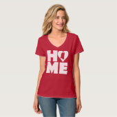 Mississippi Thuis Hart Staat T-Shirts (Voorkant volledig)