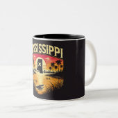 Mississippi Tweekleurige Koffiemok (Voorkant rechts)