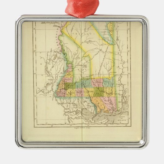 Mississippi US Metalen Ornament (Voorkant)