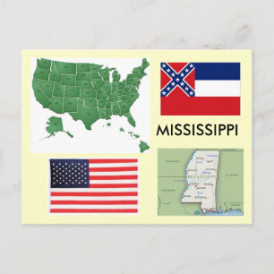 Mississippi USA Briefkaart