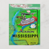 Mississippi USA Kaart (Voorkant)