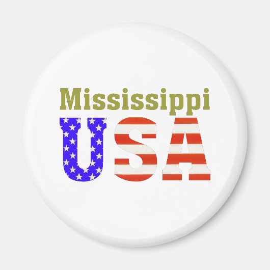Mississippi USA! Magneet (Voorkant)