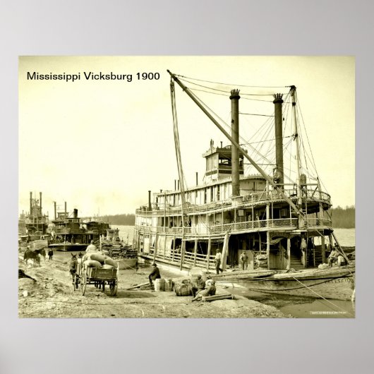Mississippi Vicksburg Print (Voorkant)