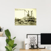 Mississippi Vicksburg Print (Thuiskantoor)