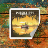  Mississippi Vierkante Sticker