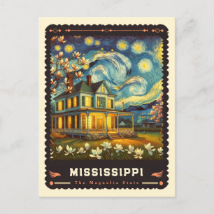 Mississippi   Vincent van Gogh geïnspireerd Briefkaart