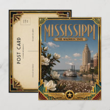 Mississippi Vintage Art Deco Gouden Tijdperk