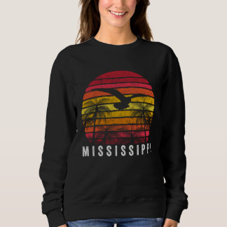 Mississippi  Vintage Strand Retro  Zonsondergang M Trui