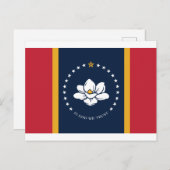 Mississippi Vlag Briefkaart (Voorkant / Achterkant)