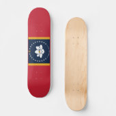 Mississippi-vlag persoonlijk skateboard (Voorkant)