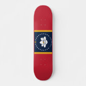 Mississippi-vlag persoonlijk skateboard (Voorkant)